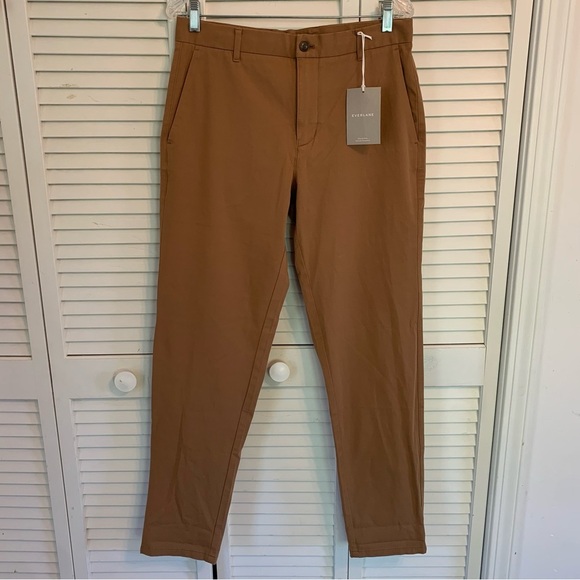 NWT Everlane Mens Performance Chino Pants Khaki 31x32 Uniform Straight Fit NEW - Picture 1 of 12